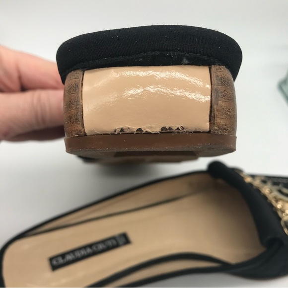 Claudia Ciuti Loafer Mules Charmed Black Slip on Womens Size 8 - Picture 13 of 14